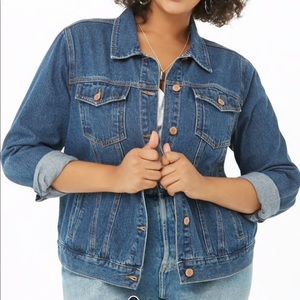 Plus size jean jacket